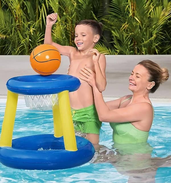 Inflable juego básquet + pelota